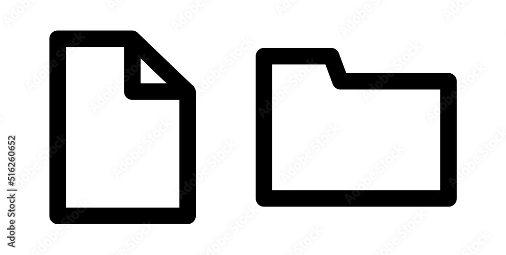 ファイルフォルダーのマークアイコン Adobe Stock