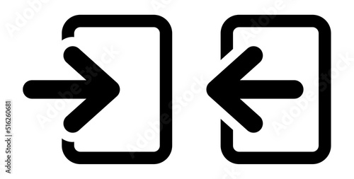 ログインログアウトのマークアイコン