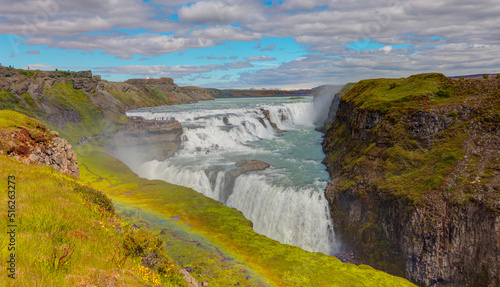 Amazing Gulfoss waterfall at daytime - Iceland