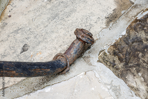 Detail from old rusty anchor