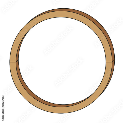 vector round frame