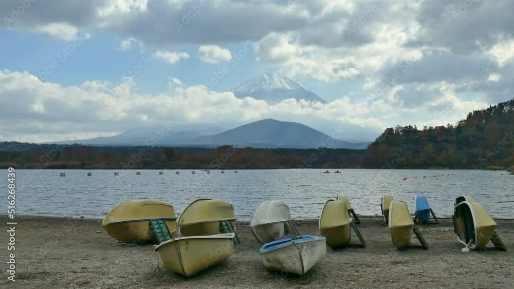 Colorful Autumn with Mountain Fuji in Japan around Lake
Colorful Autumn with Mountain Fuji in Japan around Lake