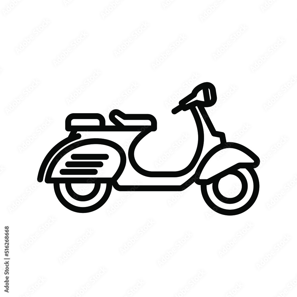 Motorcycle icon. transport sign. vector illustration