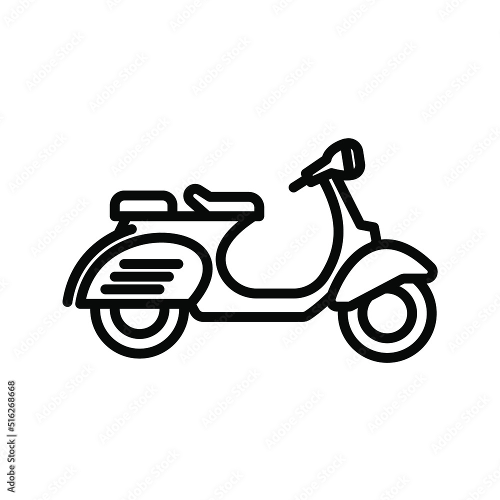 Fototapeta premium Motorcycle icon. transport sign. vector illustration