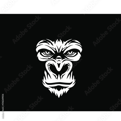 monkey logo design vector