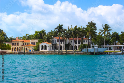 Luxurious mansion in Miami Beach, florida, U.S.A