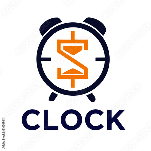 time is money logo design vector