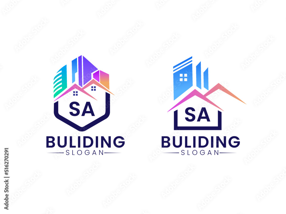 SA Creative real estate logo, SA Construction SA Architecture SA