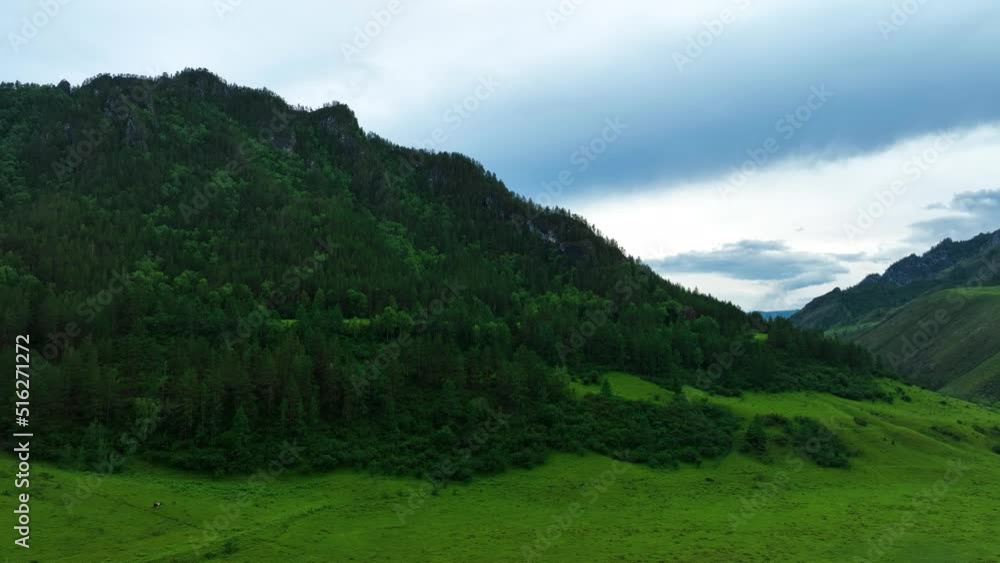 Landscape of mountains in summer. Aerial view
Landscape of mountains in summer. Aerial view