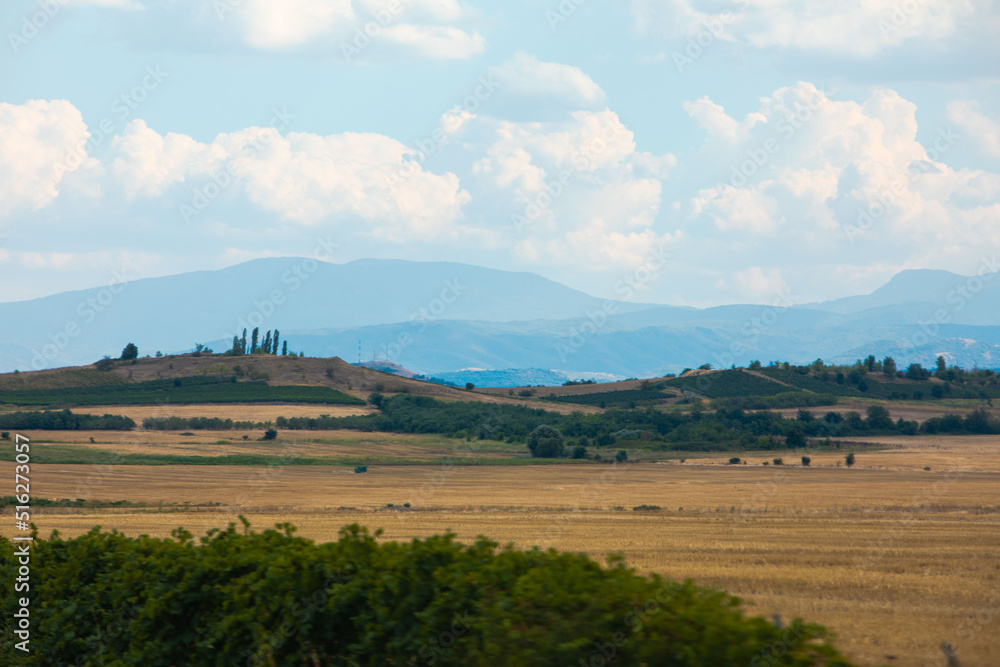 Fototapeta premium greece landscape mountains at sunny day