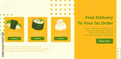 Free delivery on your first sushi order website