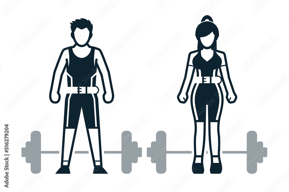 custom made wallpaper toronto digitalWeightlifter, Sport Player, People and Clothing icons with White Background