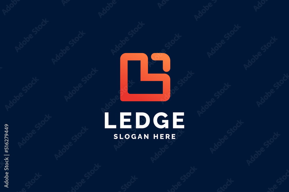 Fototapeta premium Initial letter L logo design vector illustration.