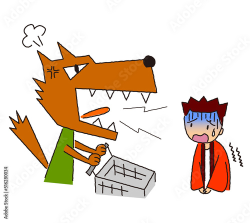 オオカミのようなクレーマーとスーパーの店員