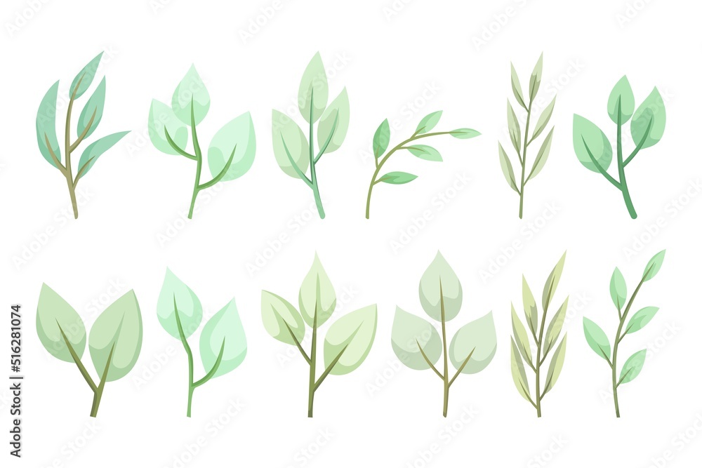 hand drawn green leaf collection isolated on white background for ornament, wedding or engagement invitation, social media post, greeting card, banner, poster design hand drawn green leaf collection isolated on white background for ornament, wedding or engagement invitation, social media post, greeting card, banner, poster design