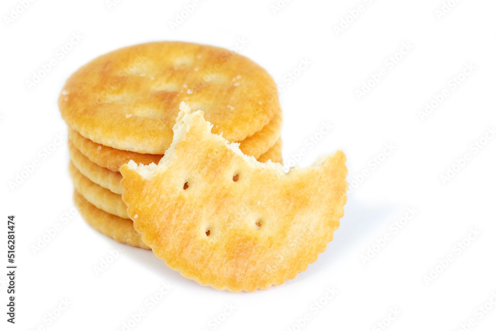 Biscuits isolated on white background.