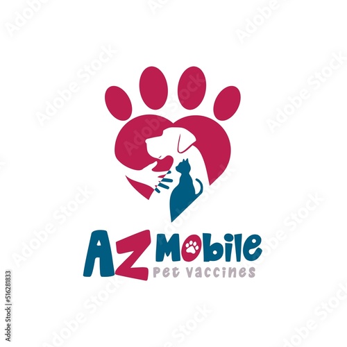 cat dog lover design vector illustration