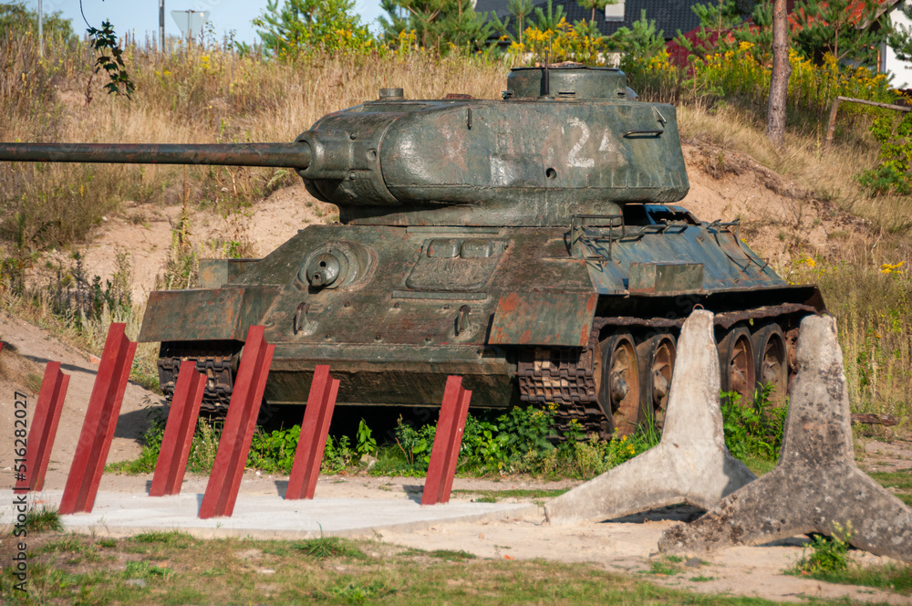 old soviet tank T34-85
