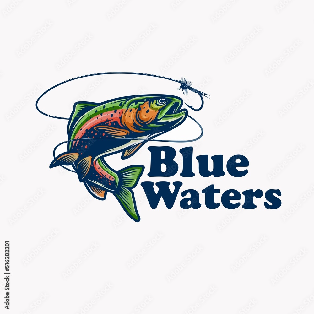 fish and fishing logo design vector fish and fishing logo design vector