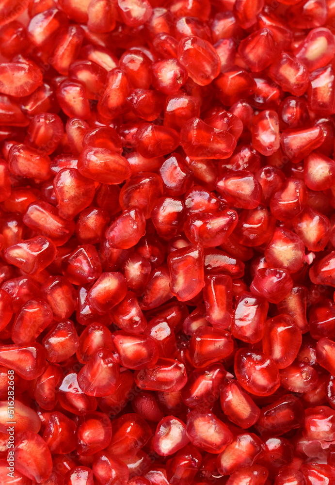 Fresh ripe pomegranate. Macro with shallow depth of field. Fresh ripe pomegranate. Macro with shallow depth of field.