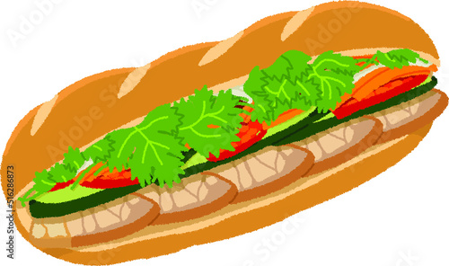 バインミーのイラスト