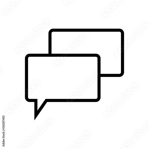 Speech bubble, communication icon