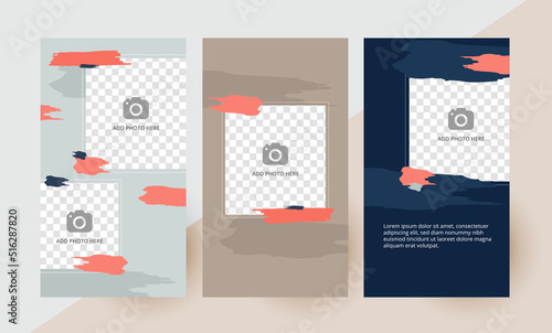 Social media story template design layout post