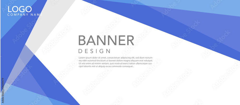 abstract blue background, blue banner