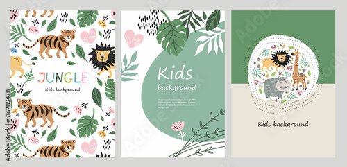 Canvas Print Set of banners
