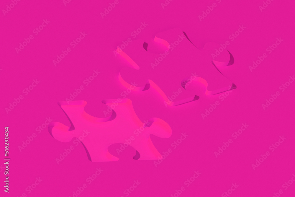 a piece of stone puzzle. Cutout from puzzle lies next to game. Horizontal image. 3D drawing. 3D rendering. a piece of stone puzzle. Cutout from puzzle lies next to game. Horizontal image. 3D drawing. 3D rendering.