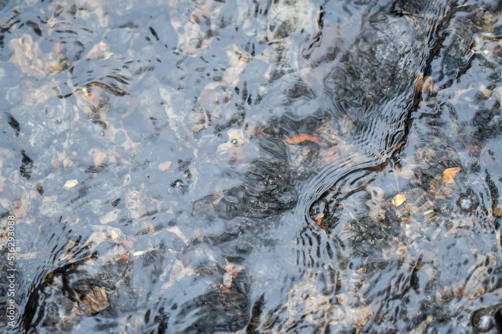 Fototapeta premium Full frame photo of flowing water in a river