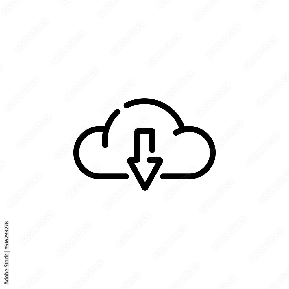 Download line icon design vector Download line icon design vector