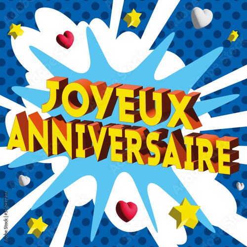 Carte Joyeux Anniversaire 2023