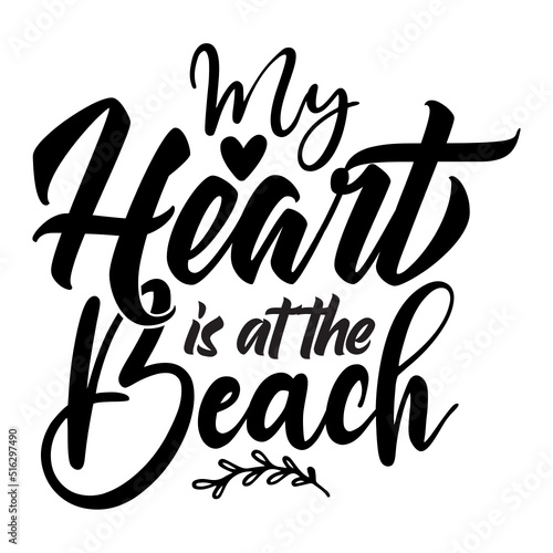 My Heart is at the Beach svg