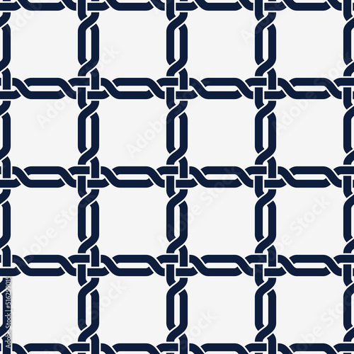 Metal lattice seamless vector background, grid background mesh lines, geometric lined wallpaper design, textile or wrapping paper.
