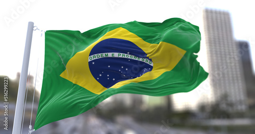 3d illustration flag of Brazil. flag symbols of Brazil.