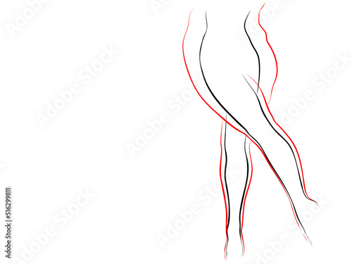 Vector conceptual fat overweight obese female vs slim fit healthy body after weight loss or diet with muscles thin young woman isolated. Fitness, nutrition or fatness obesity, health silhouette shape