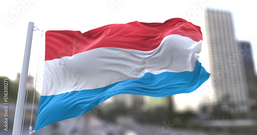 3d illustration flag of Luxembourg. flag symbols of Luxembourg.