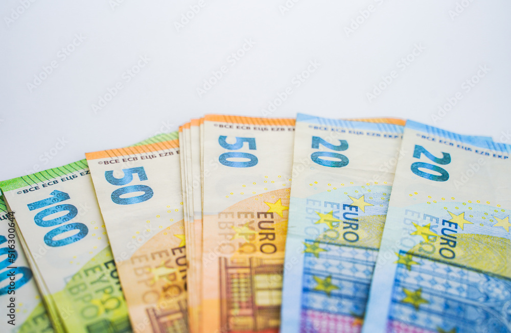 Background from paper money. Euro banknotes. Cash Background from paper money. Euro banknotes. Cash