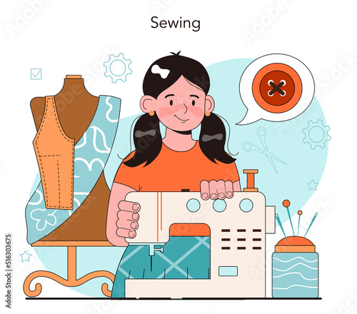 Crafting and modeling school course. Teacher learning students