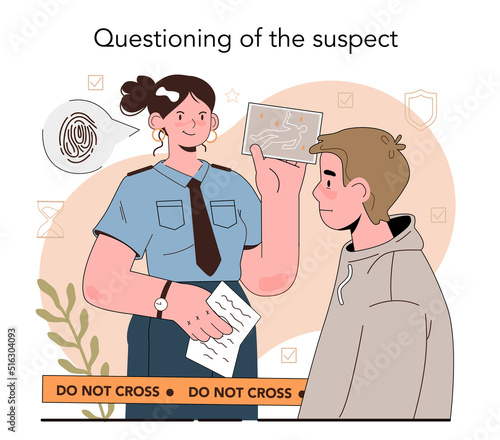Prosecutor concept. Court attorney processing civil or criminal