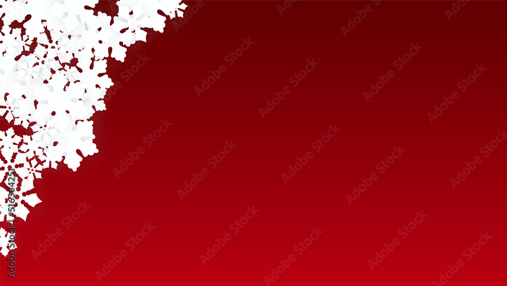 Christmas Vector Background with Falling Snowflakes. Isolated on Red Background. Realistic Snow Sparkle Pattern. Snowfall Overlay Print. Winter Sky. Papercut Snowflakes. Christmas Vector Background with Falling Snowflakes. Isolated on Red Background. Realistic Snow Sparkle Pattern. Snowfall Overlay Print. Winter Sky. Papercut Snowflakes.