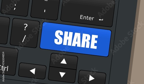 Share button on keyboard