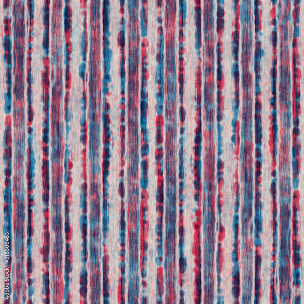 Multi Watercolor-Dyed Effect Textured Striped Pattern Multi Watercolor-Dyed Effect Textured Striped Pattern
