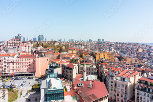 European part of Istanbul, Turkey. Panorama in sunny day