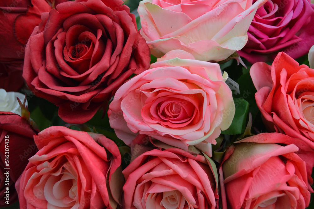 Background image of pink roses in a bouquet Background image of pink roses in a bouquet