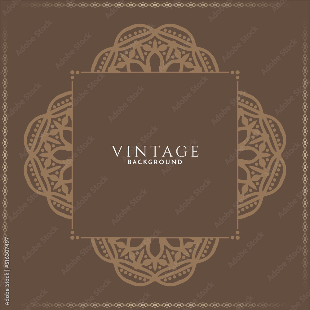 Fototapeta premium Retro style vintage luxury design decorative background