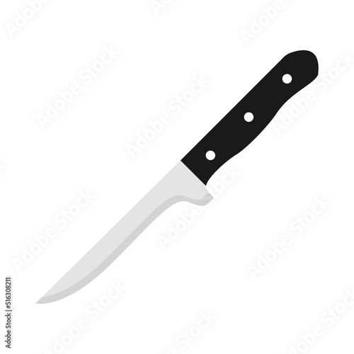 boning knife flat design vector illustration