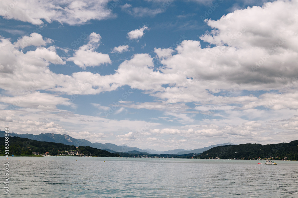 view of the lake Woerthersee