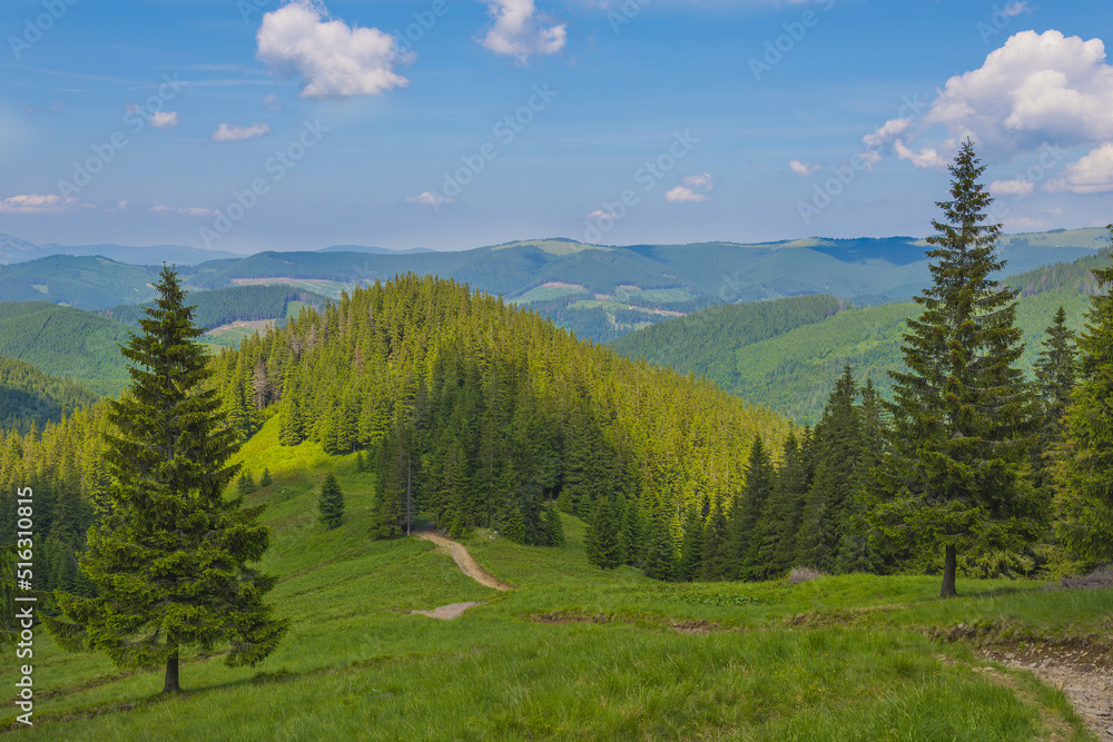 Mountain landscape panorama in mountains